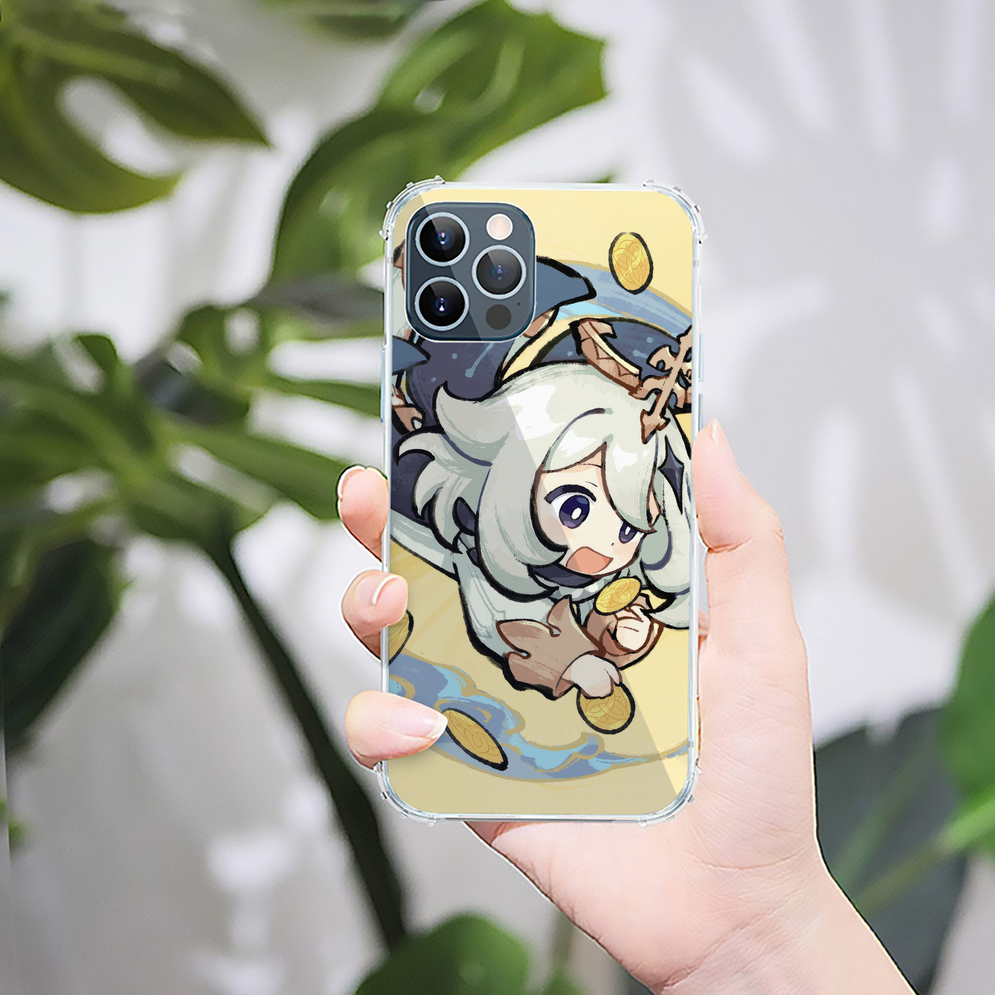 げんし神 genshin 【iPhone 12シリーズ対応】透明スマホケース（クリアソフトケース）